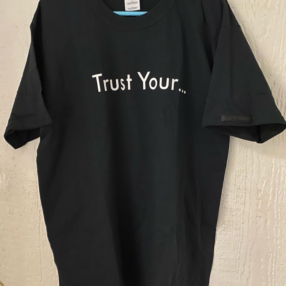 Sebastian Trust Your Hairstylist Black Shirt SZ L